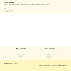 Blister Con Portaminas Capsule Fluo + 2 Gomas,  Modelos Surtidos