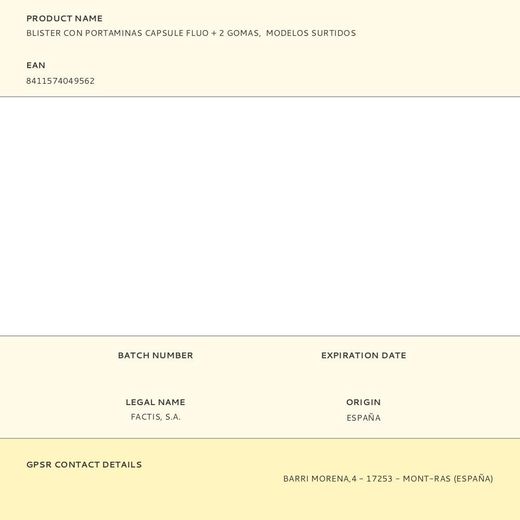 Blister Con Portaminas Capsule Fluo + 2 Gomas,  Modelos Surtidos