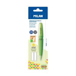 Blister Con Portaminas Capsule Fluo + 2 Gomas,  Modelos Surtidos