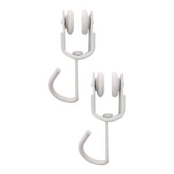 Blister De 2  Poleas Riel Cortina Interior Tld18  92577 Micel