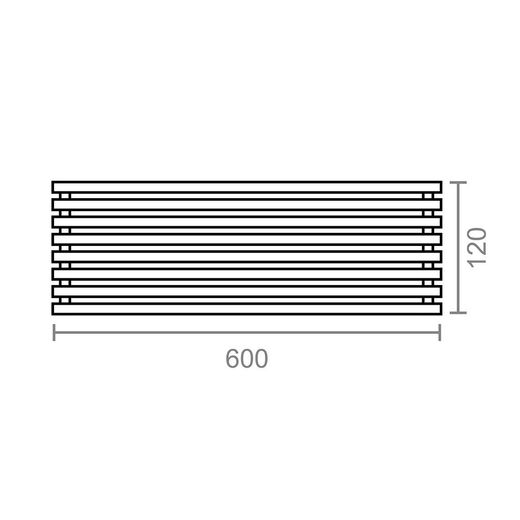 Blister Rejilla Frigo-Horno 8 Elementos Acabado Inox 60 X 1,45 X 12 Cm