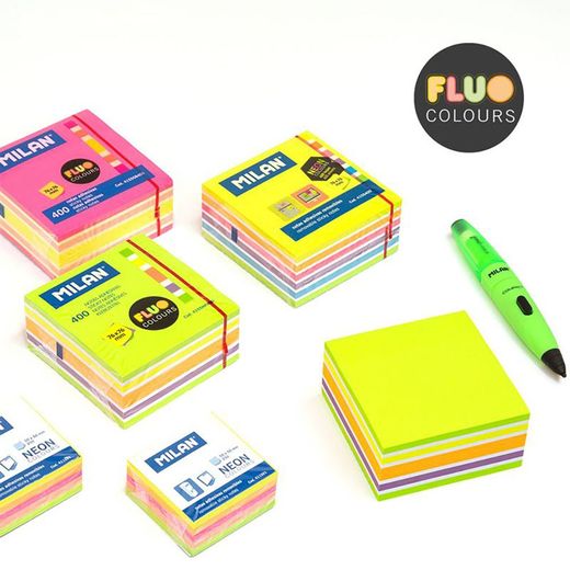 Bloc 400 Notas Adhesivas Colores Fluor 76 X 76 Mm