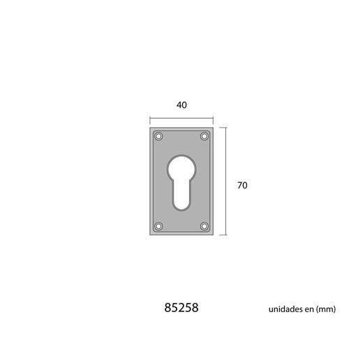 Bocallave 40X70Mm Inox