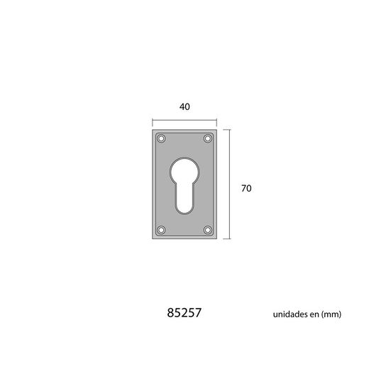 Bocallave 40X70Mm Latón