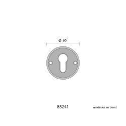 Bocallave Redondo 60 Mm Europ. Latón