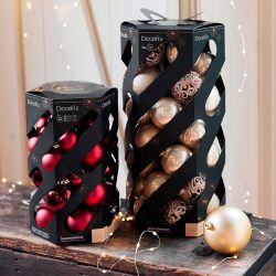 Bolas Decoración Árbol Navidad Ø6 Cm, Dorado, Caja 35 Uds