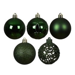 Bolas Decoración Árbol Navidad Ø6 Cm, Verde, Caja 35 Uds