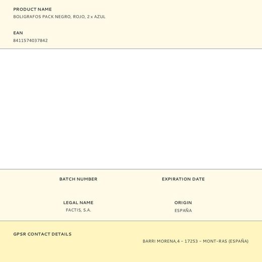 Boligrafos Pack Negro, Rojo, 2 X Azul