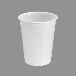 Vasos De Plástico Blancos 200Cc, 25 Uds