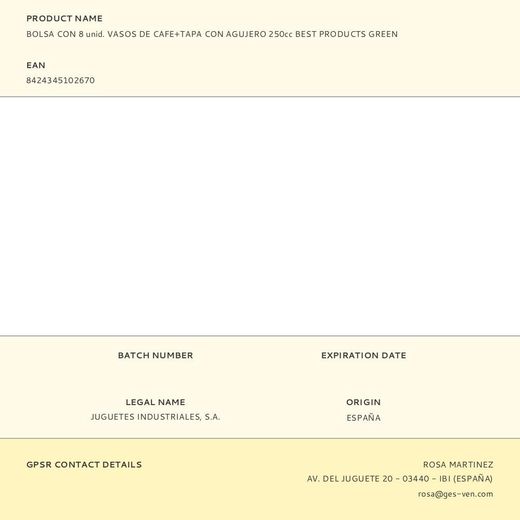 Vasos De Cartón De Cafe + Tapa Con Agujero 250Cc, 8 Uds