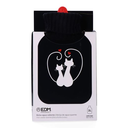 Bolsa De Agua Caliente 2 L Modelo Gatos Enamorados