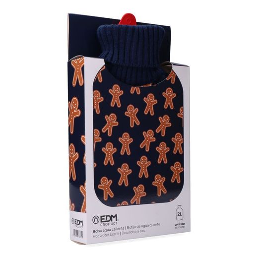 Bolsa De Agua Caliente 2 L Modelo Gingerbread Man