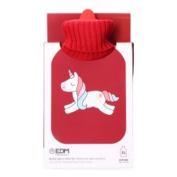 Bolsa De Agua Caliente 2 L Modelo Roja Unicornio