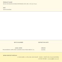 Bolsa De Basura Ecobag Reforzada 150 L (90 X 110 Cm) 10 Uds