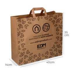 Bolsa De Papel Reciclado 40 X 14 X 42 Cm