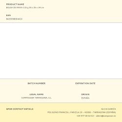 Bolsa De Rafia 115 G 35 X 26 X 34 Cm