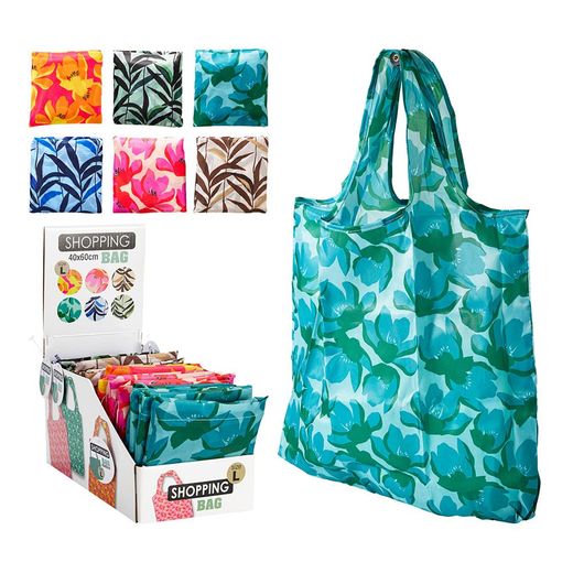 Bolsa De Tela Para La Compra, Talla L, 40 X 60 Cm, Plegable, Colores Surtidos