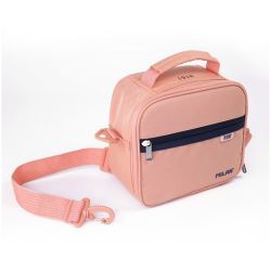 Bolsa Isotérmica Porta Alimentos Serie 1918 Rosa Con 3 Recipientes 3,5 L