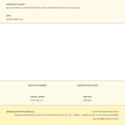 Porta Alimentos Tappy (Sin Fiambreras)