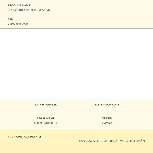 Bolsas Para Bocadillo Con Solapa De Cierre 50 Uds