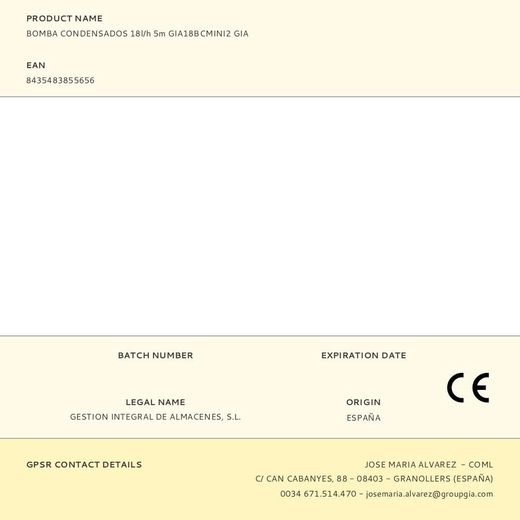 Bomba Condensados 18L/H 5 M