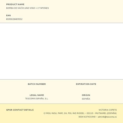 Bomba De Vacío Uno Vino + 2 Tapones