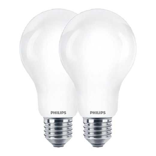 Bombilla Estándar Led E27, 10,5 W, 1521 Lm, 4000K, Luz Día, 2 Uds