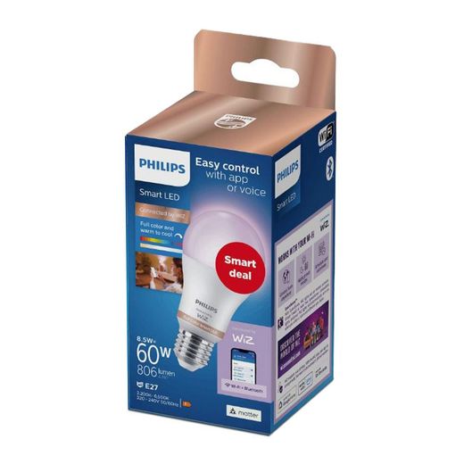 Bombilla Inteligente Standard E27 8,5 W 806 Lm 2200-6500 K Full Colors