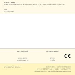 Bombilla Led De Filamento Mate, E27, 8,5 W (Equiv. 75 W), 1055 Lm, 3000 K, Luz Cálida, Pack 3 Uds