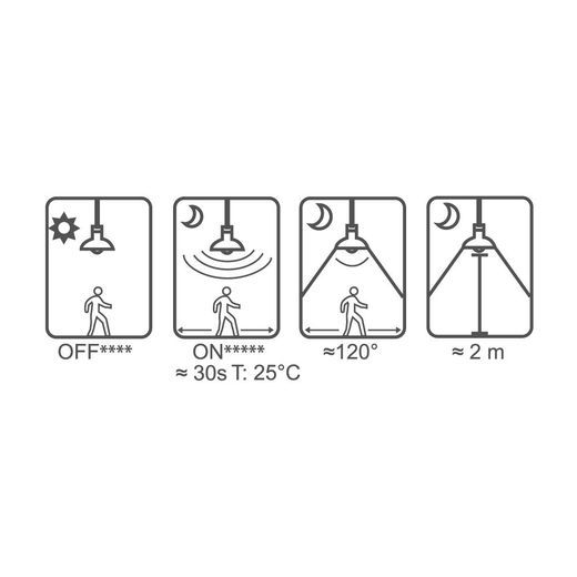 Bombilla Standard Led Con Sensor De Presencia Y Crepuscular  E27 12 W 1154 Lm 6400 K Luz Fria Ø6 X 11 Cm
