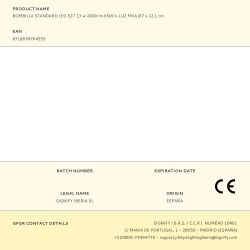 Bombilla Standard Led E27 13 W 2000 Lm 6500 K Luz Fria Ø7 X 12,1 Cm