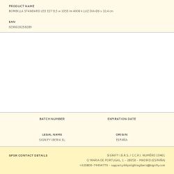 Bombilla Standard Led E27 8,5 W 1055 Lm 4000 K Luz Dia Ø6 X 10,4 Cm