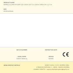 Bombilla Ultra Efficient Led Classic E27 7,3 W 1535 Im 3000 K, Ø7 X 12,7 Cm