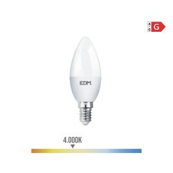 Bombilla Vela Led E14 5 W 400 Lm 4000 K Luz Dia Ø3,5 X 10 Cm