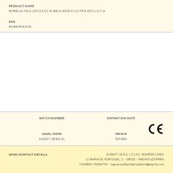 Bombilla Vela Led E14 6,5 W 806 Lm 6500 K Luz Fria Ø3,5 X 9,7 Cm