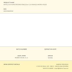 Botella De Vidrio Redonda Ø8 X 33,5 Cm 1,5 L