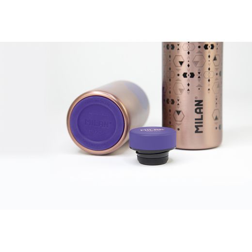 Botella Isotérmica De Acero Inoxidable Serie Copper, Lila 354 Ml