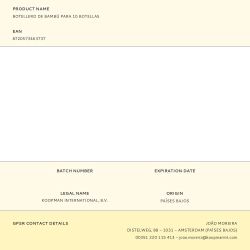 Botellero De Bambú Para 10 Botellas