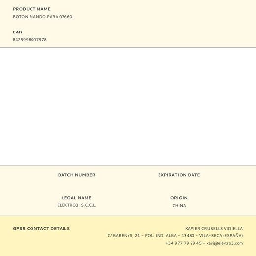 Boton Mando Para 07660