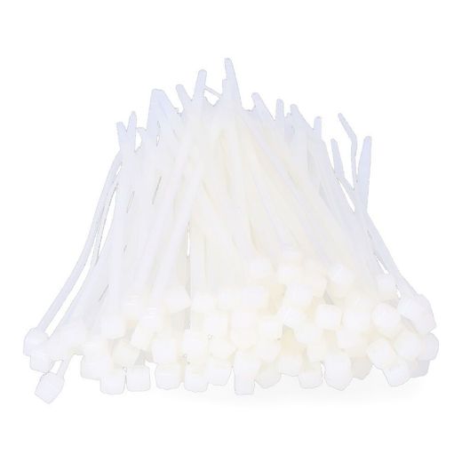 Bridas Natural 2,5 X 100 Mm Nylon Alta Calidad (Bolsa 100 Unid.)