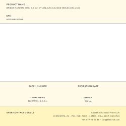 Bridas Natural 300 X 7,6 Mm Nylon Alta Calidad (Bolsa 100 Unid.)