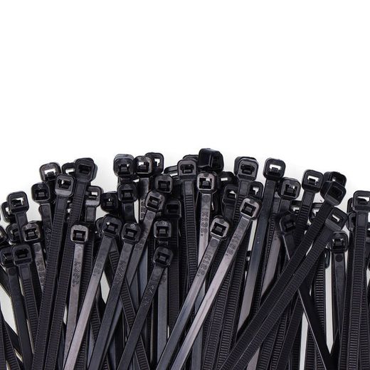 Bridas Negras 2,5 X 100 Mm Nylon Alta Calidad (Bolsa 100 Unid.)