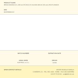 Bridas Negras 4,5 X 200 Mm Nylon Alta Calidad (Bolsa 100 Unid.) Reutilizables