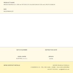 Bridas Negras 4,5 X 300 Mm Nylon Alta Calidad (Bolsa 100 Unid.) Reutilizables