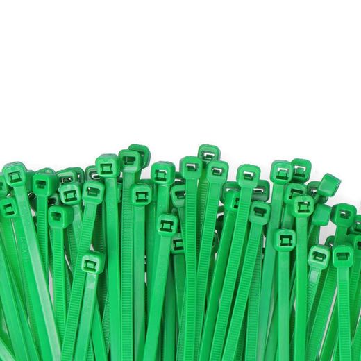 Bridas Verdes 3,5 X 150 Mm Nylon Alta Calidad (Bolsa 100 Unid.)