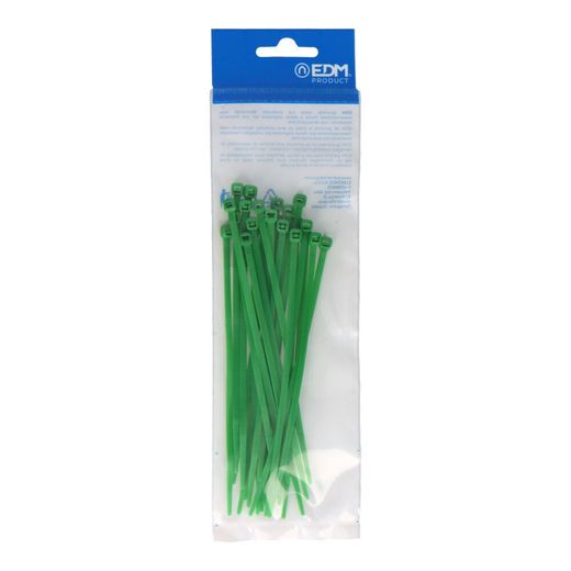 Bridas Verdes 3,5 X 150 Mm Nylon Alta Calidad (Bolsa 25 Unid.)