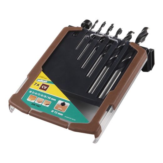 Broca Para Madera, Juego De 7 Piezas, Ø3,00 - Ø10,00 Mm