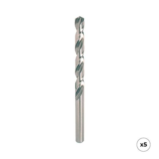 Broca Para Metal Hss4341 Rectificada, Ø2,50 X 57,00 Mm, 5 Uds