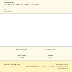 Burlete Adhesivo Termoplastico 6 M (2 X 3 M) Blanco