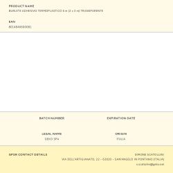 Burlete Adhesivo Termoplástico 6 M (2 X 3 M) Transparente